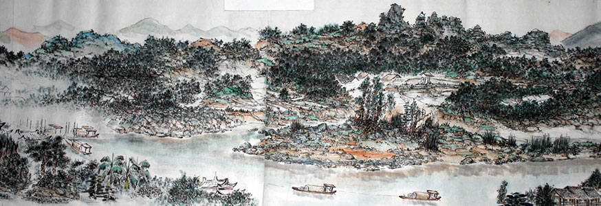 陈伍祥潇湘宏图长卷