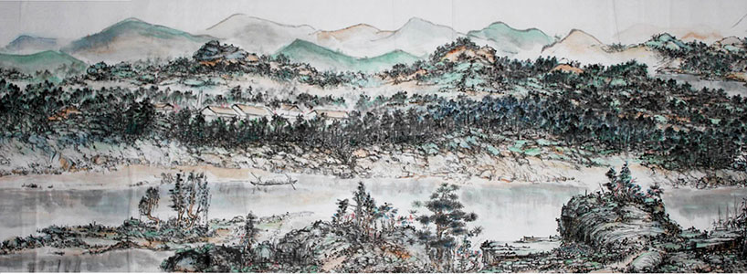 陈伍祥潇湘宏图长卷