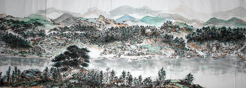 陈伍祥潇湘宏图长卷