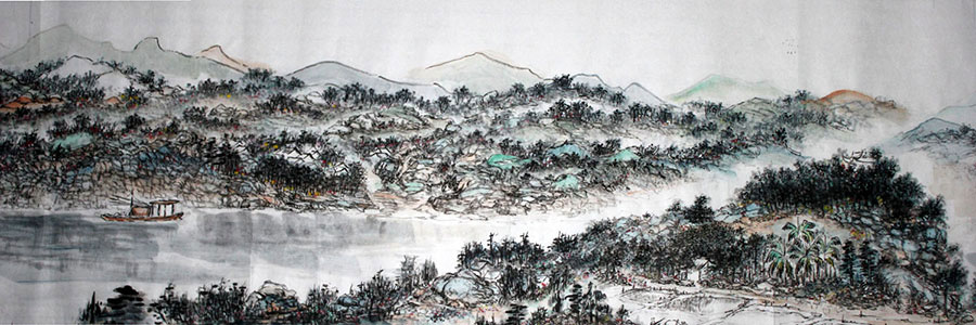 陈伍祥潇湘宏图长卷