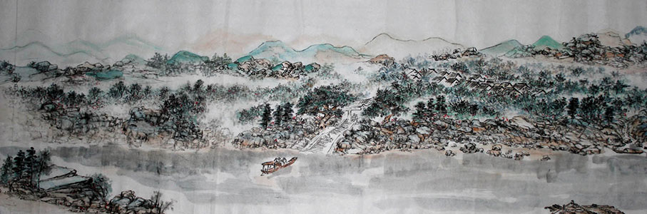 陈伍祥潇湘宏图长卷