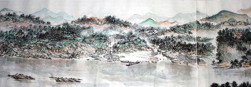 陈伍祥潇湘宏图长卷